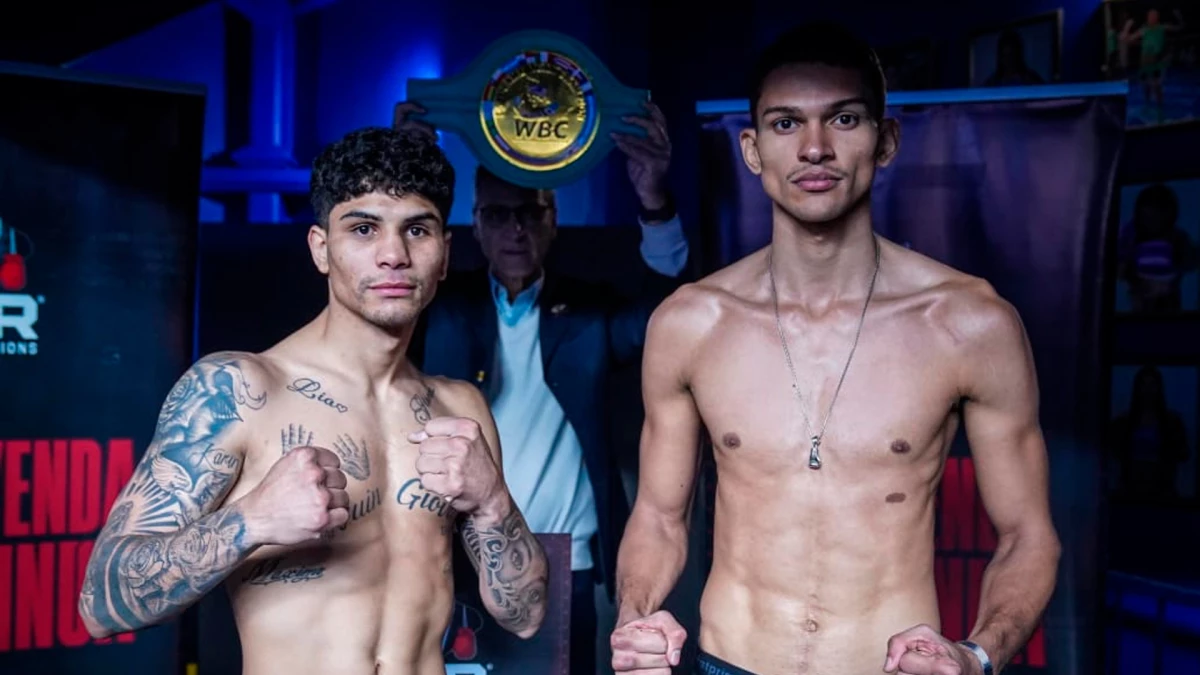 &nbsp;Sanson Rosa y González, el duelo estelar de una velada que rpmete | Foto: OGpromotions&nbsp;