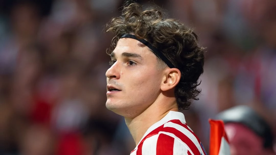 Julián fue reemplazado en el entretiempo contra Villarreal. Foto: Atlético de Madrid.