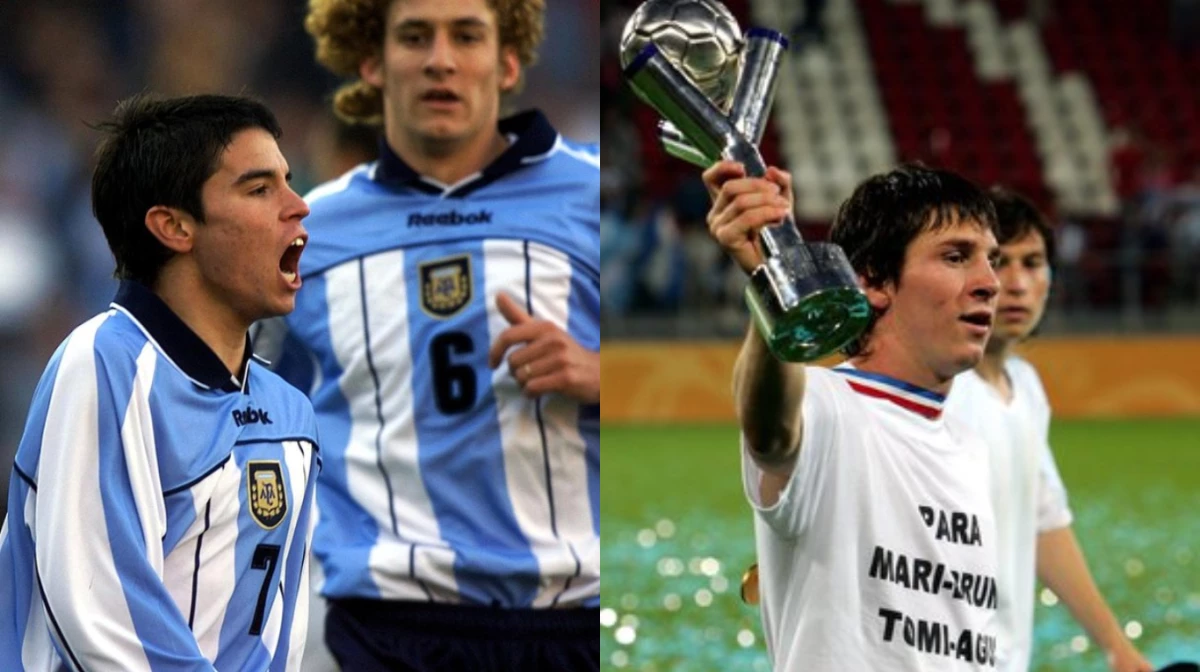 Saviola y Messi, campeones en 2001 y 20025 (Foto: FIFA).