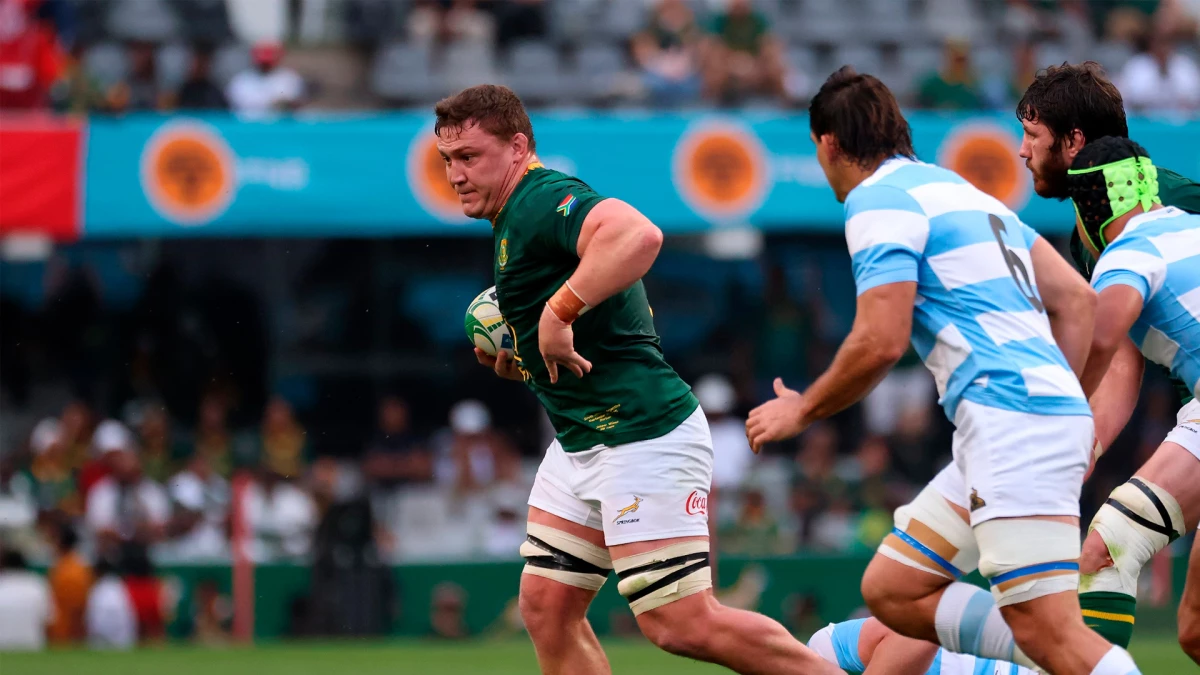 Foto:Springboks. Claro triunfo de Sudáfrica que es líder del certamen