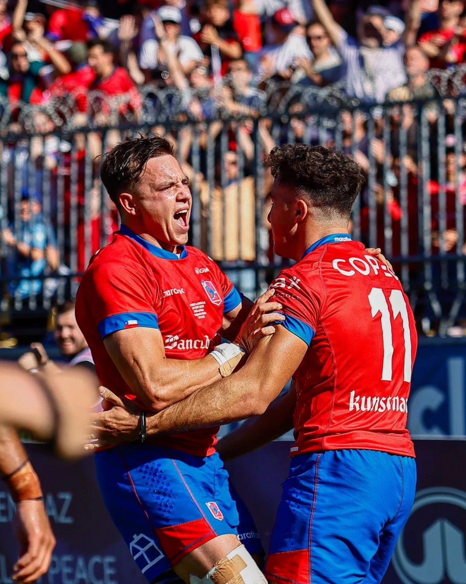 Foto:@WorldRugby. El seleccionado de Chile le ganó a Samoa y se clasificó al Mundial Australia 2027