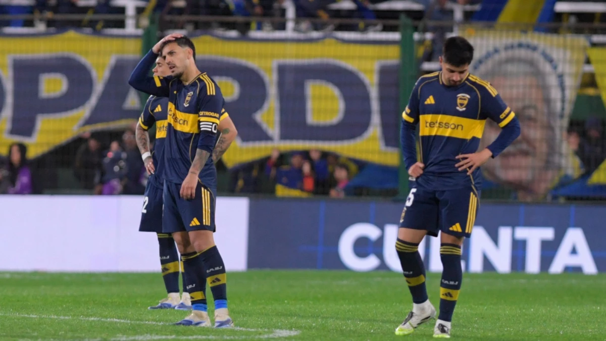 Paredes sufre la derrota de Boca en el final del partido (Foto: Julián ÁlvarezContenidos Informativos).