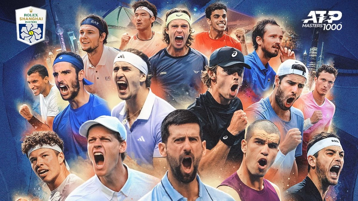 El poster oficial del torneo con Fran Cerúndolo como protagonista. Foto: @SH_RolexMasters