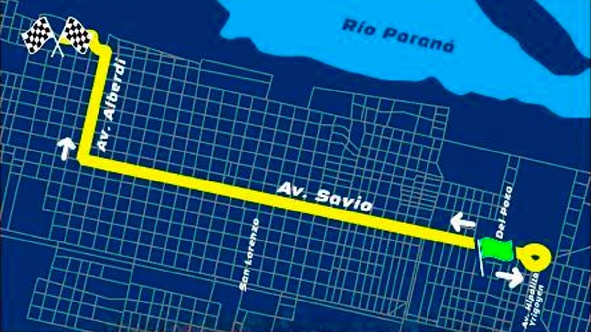 El recorrido de los coches de TC en San Nicolás ante de la carrera | Foto: ACTC