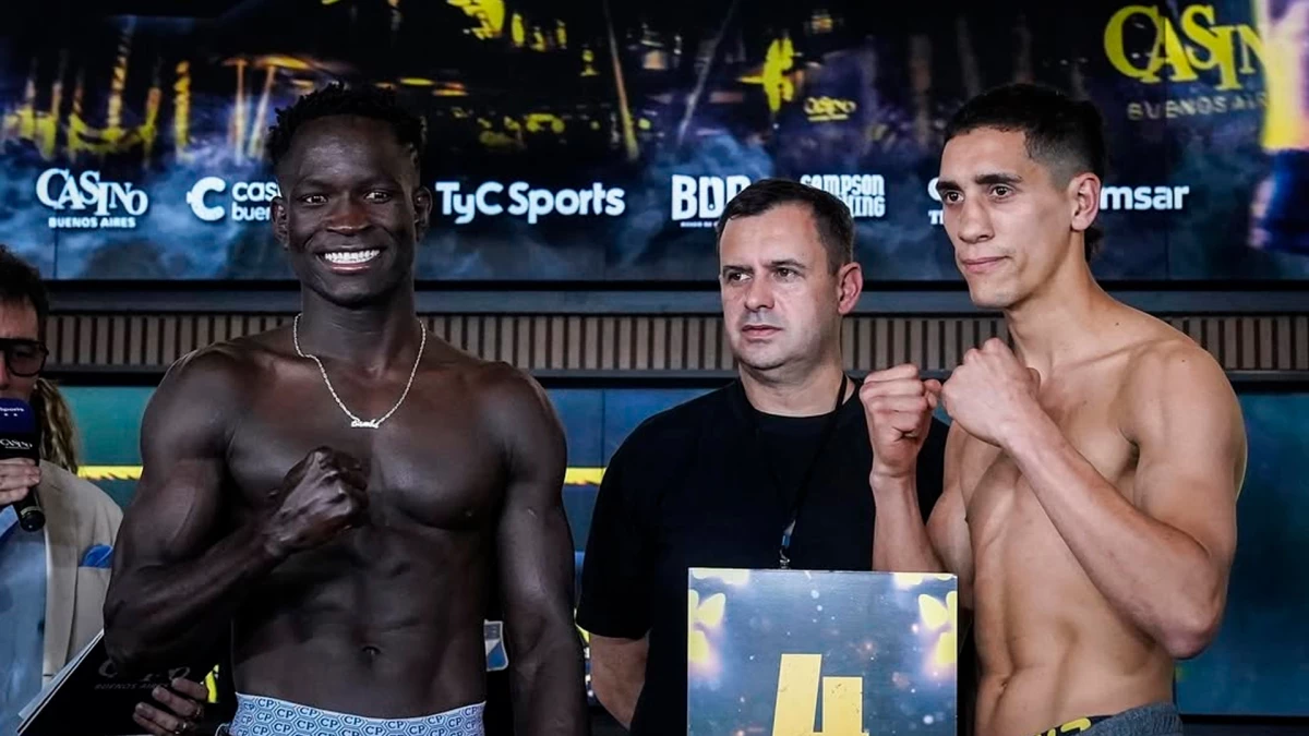 El invicto senegalés radicado en Quilmes, Touba Niang vuelve a escena. Foto: Boxeo de Primera.
