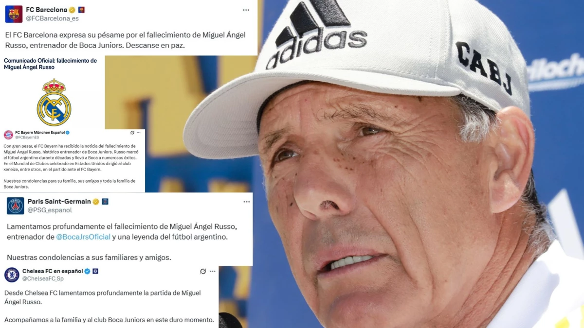 Los mensajes de los principales clubes del mundo para Russo.