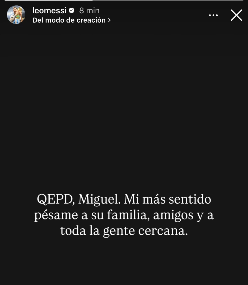 Foto: Lionel Messi (IG)