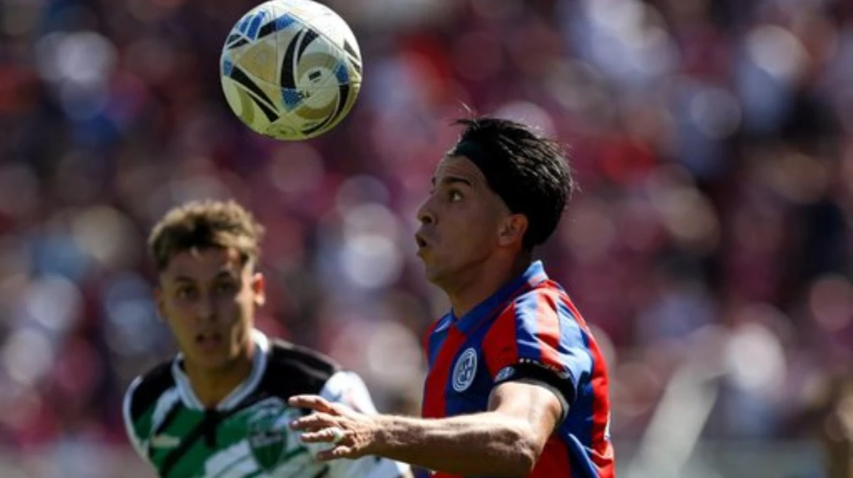 Cuello falló las chances que tuvo para convertir (Foto: X@SanLorenzo).