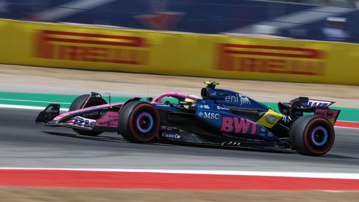 Colapinto, a bordo de Alpine A525, en el Circuito de las Américas. Foto: “X” de Formula 1 (@F1).