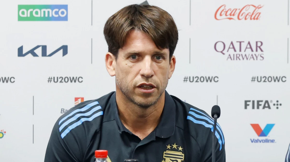 Placente, DT de la Selección Argentina Sub 20 (Foto: X@Argentina).