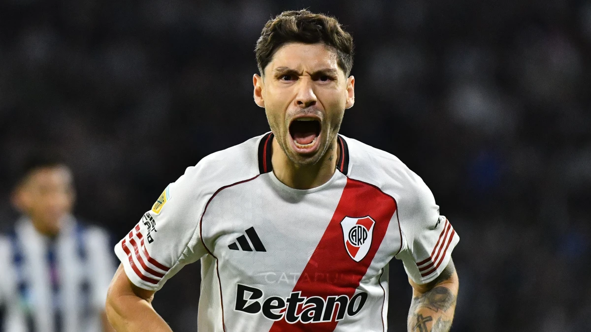 Foto: River. Cachete Montiel con tres goles es uno de los goleadores del 2026 y tiene asistencia perfecta. &nbsp;