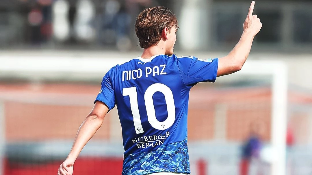 Nico Paz, el 10 del Como que brilla en Italia. Foto: @SerieA_ES