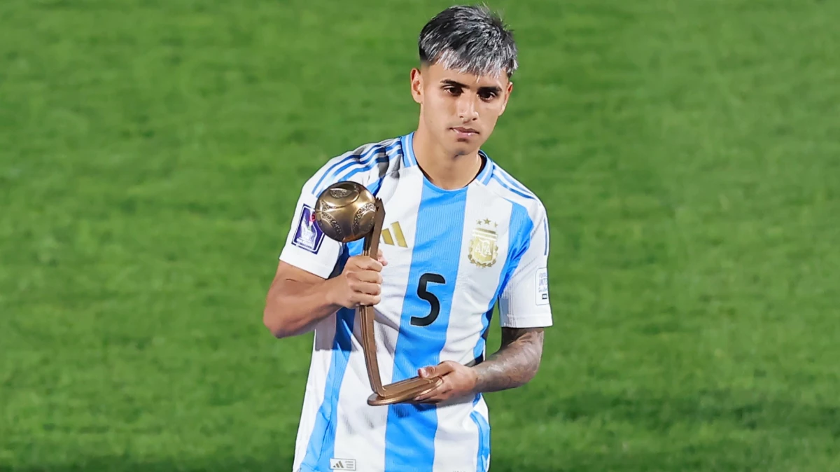 Milton Delgado fue elegido como el tercer mejor futbolista del Mundial Sub 20 de Chile. (Foto: @Argentina)