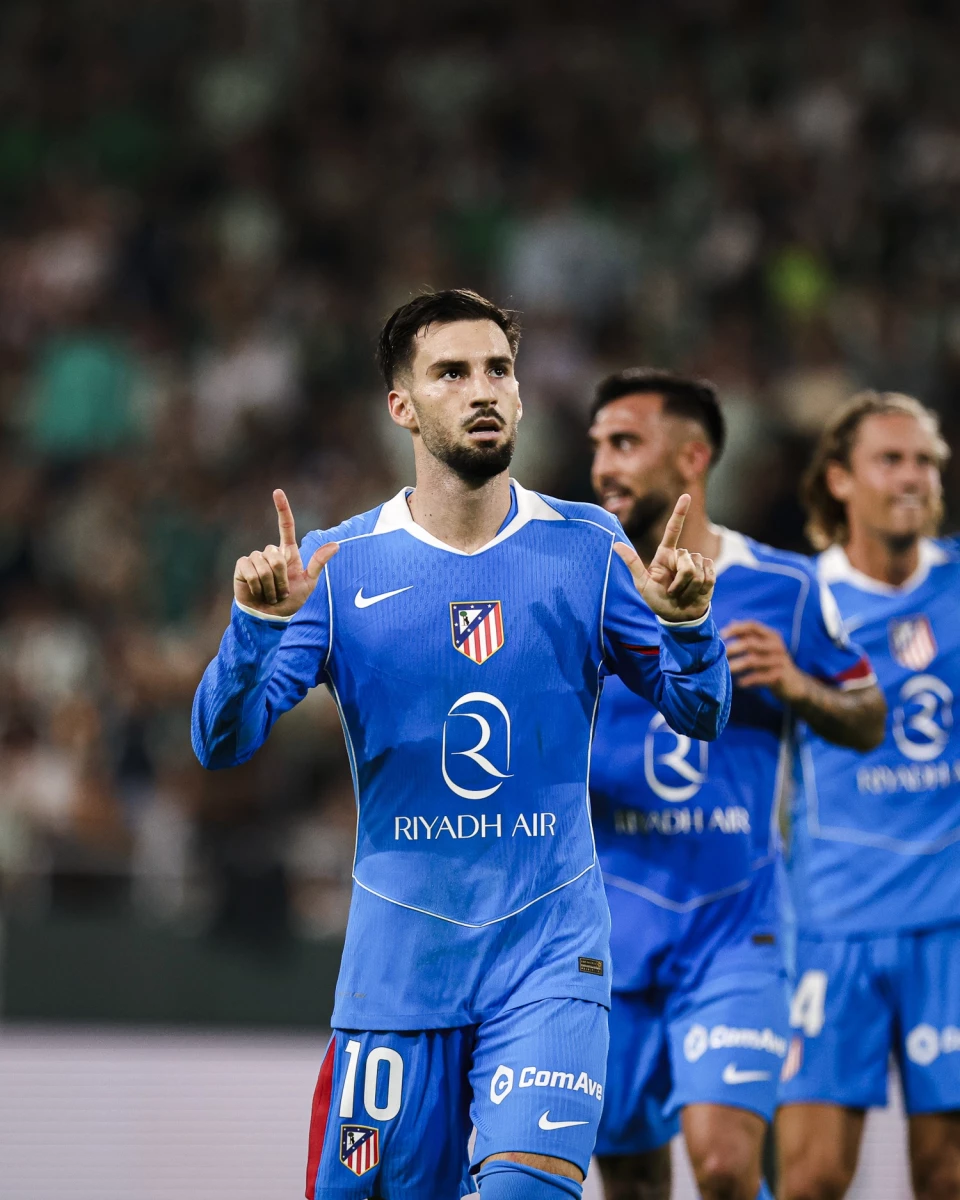 Foto:@LaLiga. Alex Baena anotó el segundo tanto del Aleti