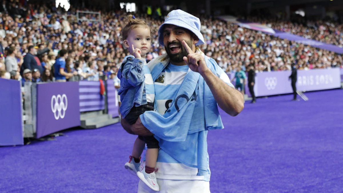 Revol después de su última participación internacional con Los Pumas 7s en París 2024. Foto: @lospumas7arg