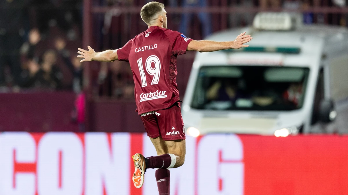 Castillo fue el responsable de que Lanús clasificara a la final de la Copa Sudamericana | FotoX@Sudamericana
