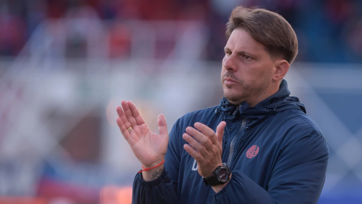 Ayude, DT de San Lorenzo (Foto: Julián ÁlvarezContenidos Informativos).