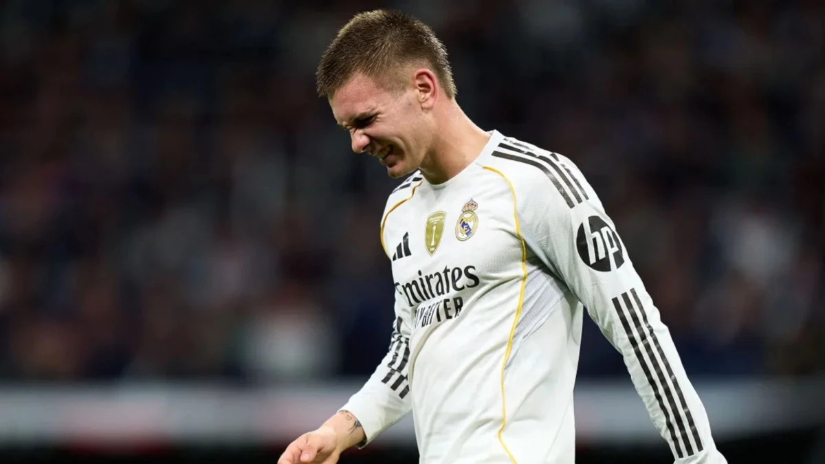 Mastantuono con dolencias. Foto: X Real Madrid.