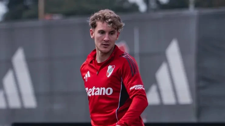 Foto: Prensa River. Facundo Colidio sufrió un desgarro y será baja los próximos partidos de River. &nbsp;