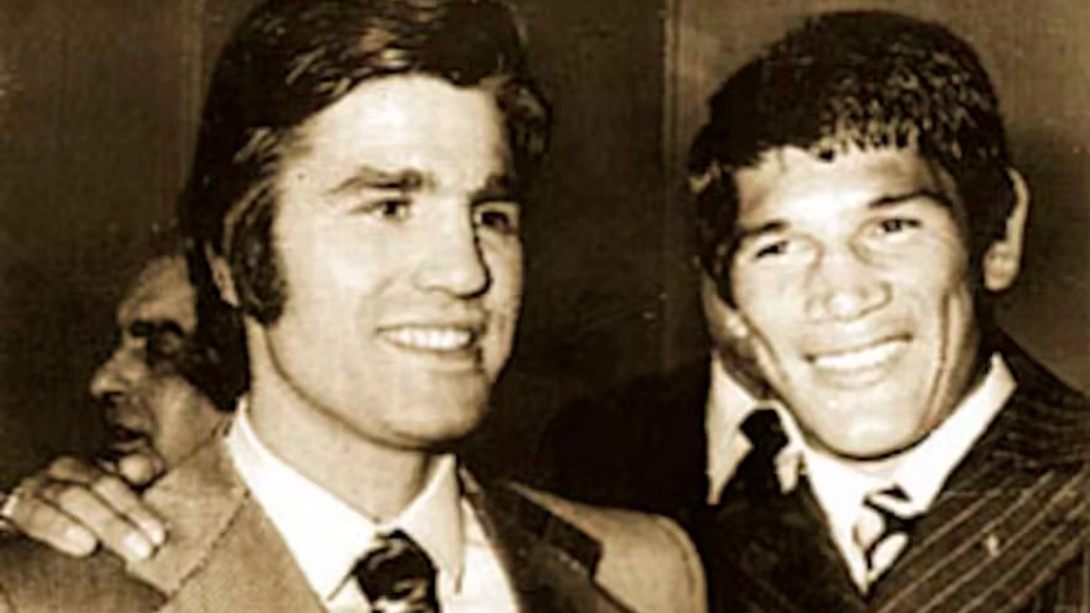 Nino Benvenuti &nbsp;y Carlos MOnzón tendrían un nuevo combate, pero la vida lo llevó a ser amigos fuera del ring | Foto: Infobae