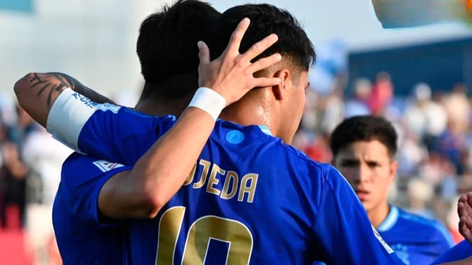 Ojeda, capitán y goleador. Foto: AFA