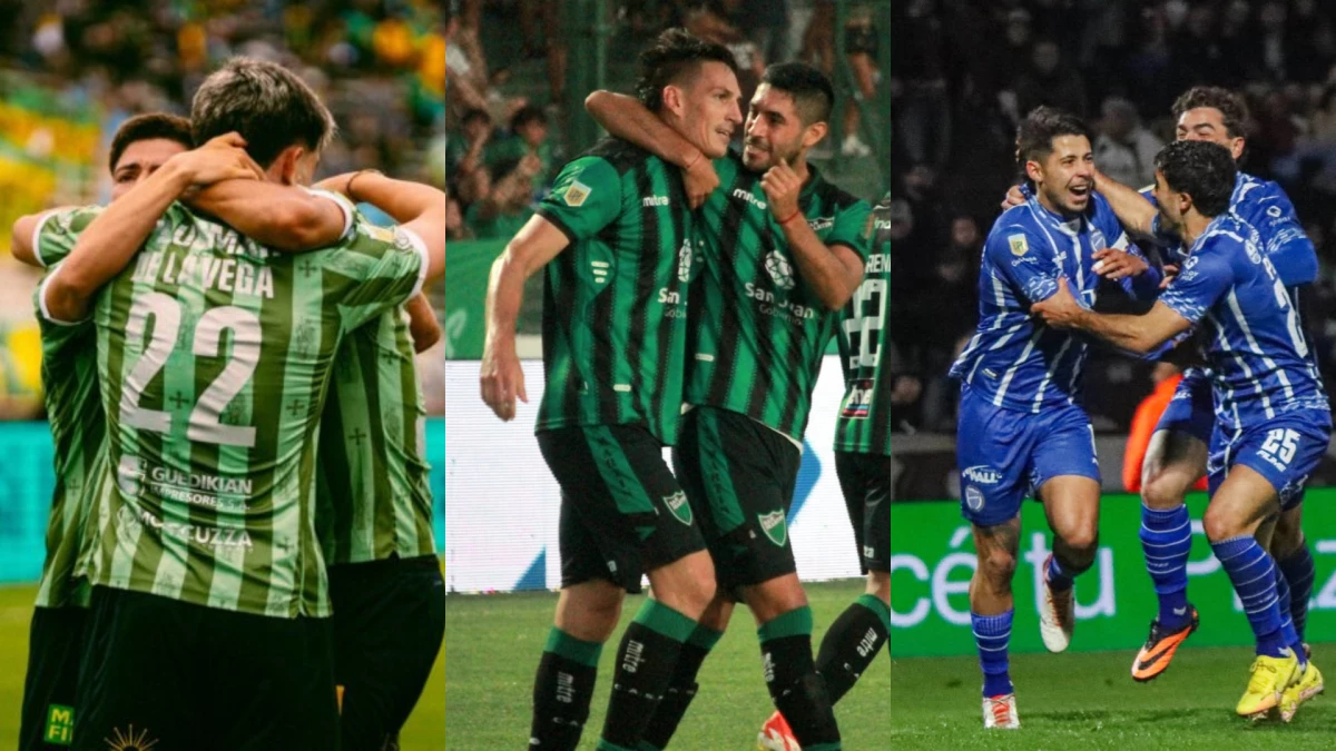 Aldosivi, San Martín y Godoy Cruz, al borde del descenso. Foto: Deportv.