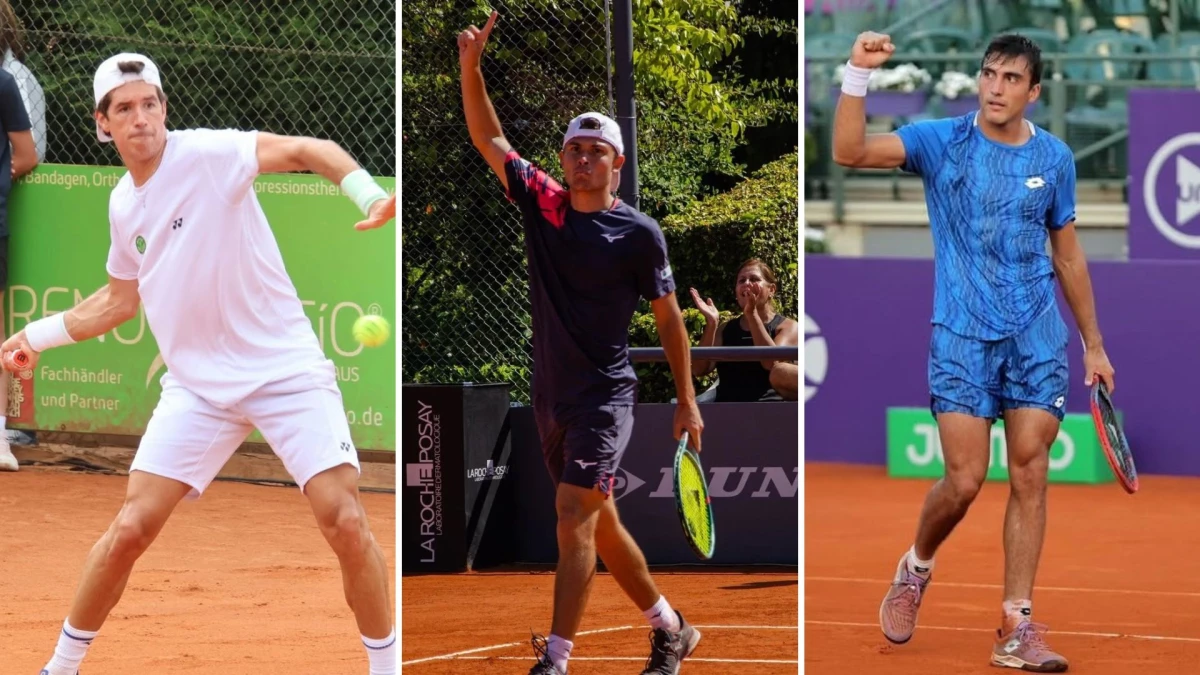 Mena, Barrena y Burruchaga avanzaron en el Challenger 100 de tenis de Montevideo.