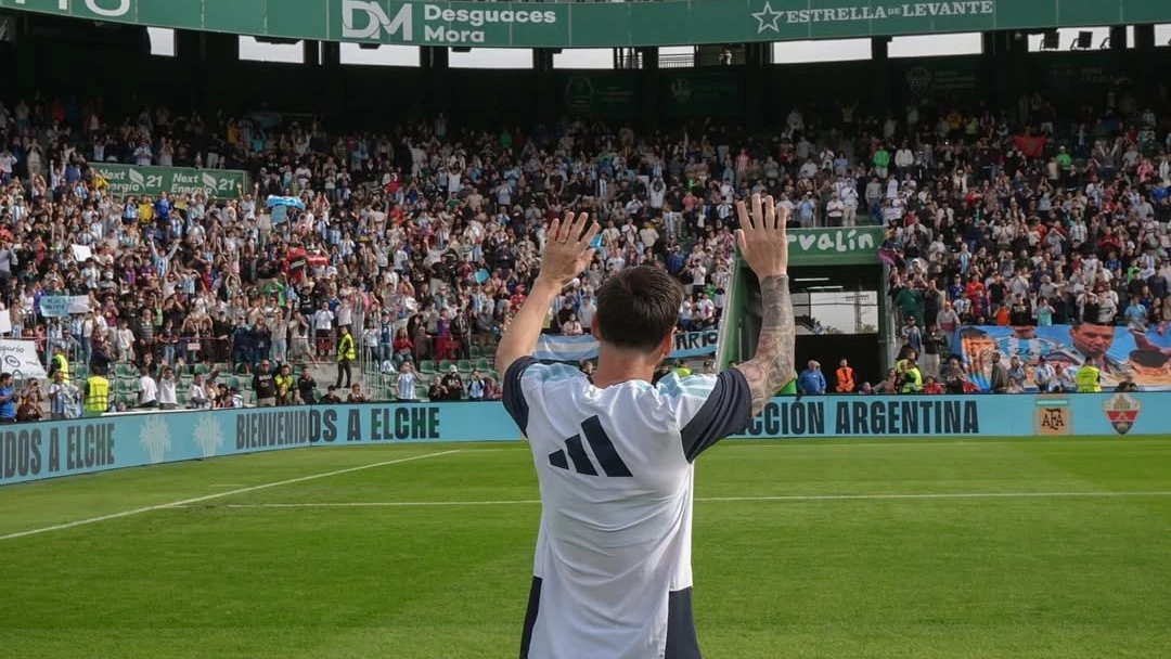Messi fue furor en Elche. Foto: @Argentina