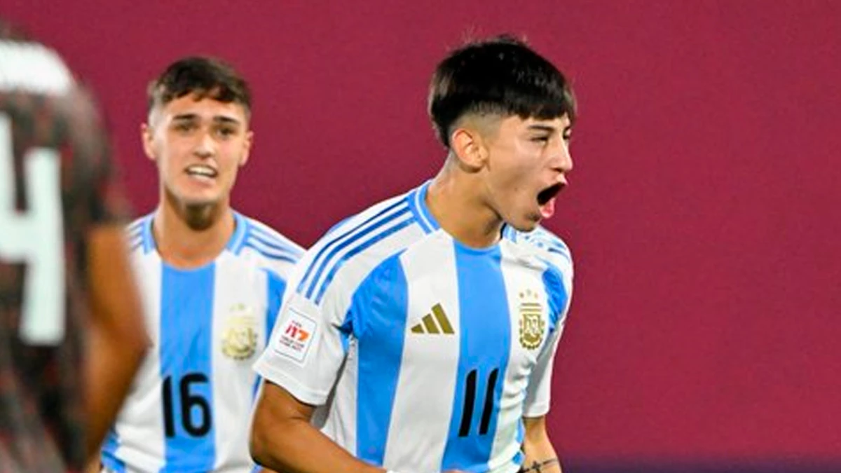 Ramiro Tulián abrió el marcador en Doha con un gran remate | Foto: @fifaworldcup_es