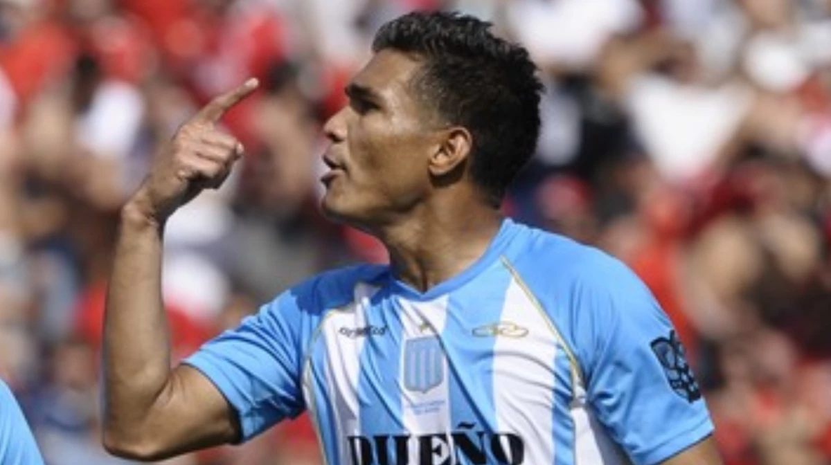 Teo Gutiérrez, la tarde del escándalo en el vestuario de Racing (Foto: archivo).