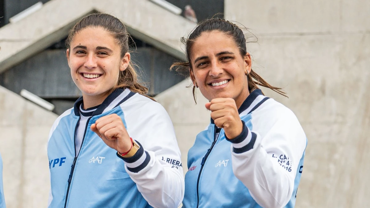 Riera y Carlé estuvieron juntas la última Billie Jean King Cup. Foto: AAT.