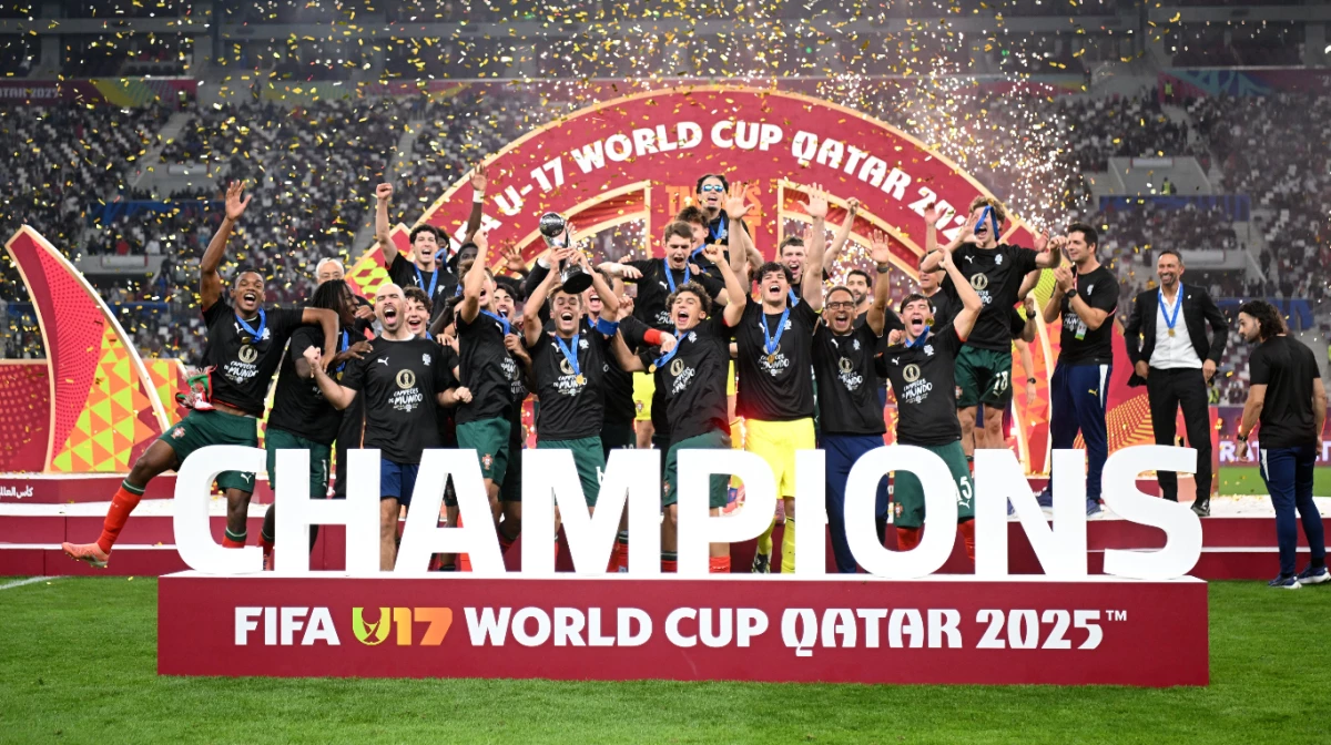 Portugal celebró su primera coronación mundial en el categoría Sub 17 en un certamen ecuménico celebrado en Qatar (Foto: FIFA).
