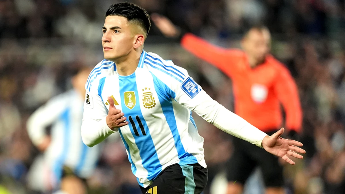 Almada, el más destacado del 2025. Foto: Instagram Selección.