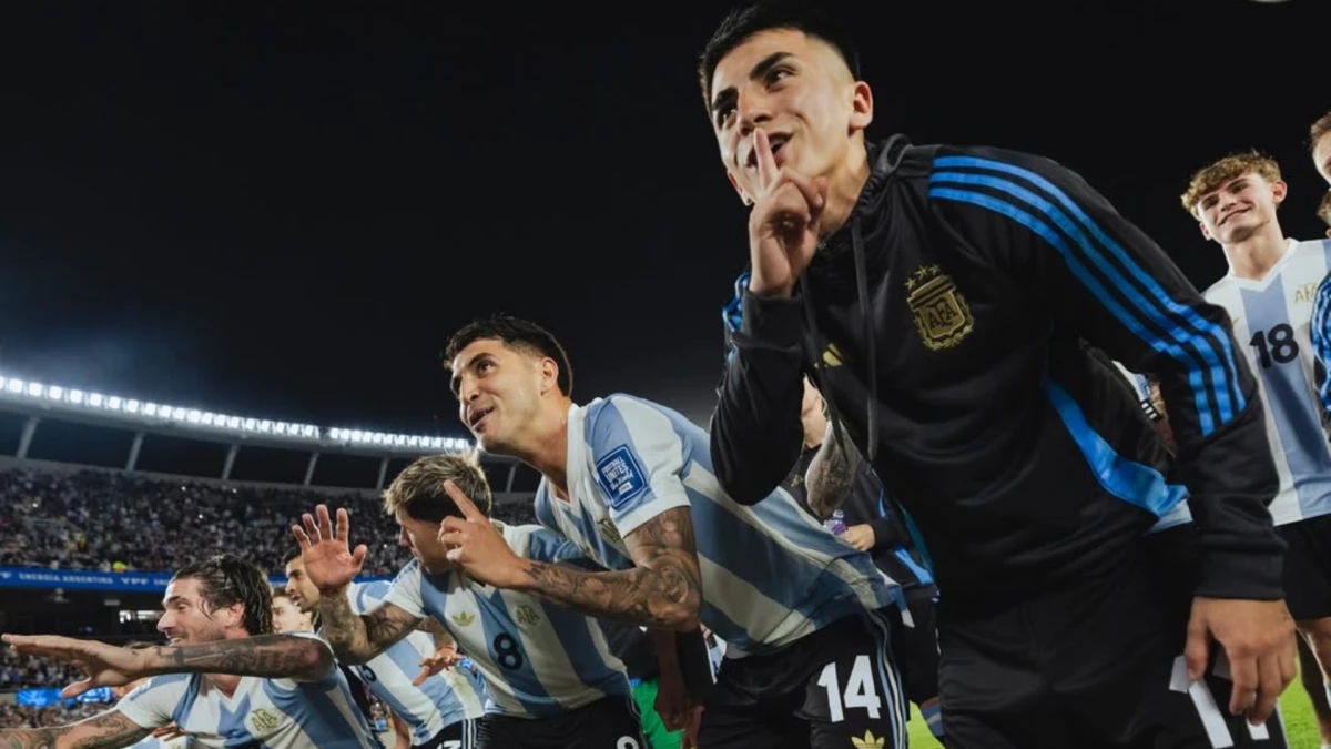 El festejo de la clasificación. Foto: Instagram Selección.