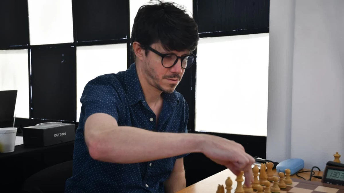 Foto: Camila Godoy. El juninense Diego Flores, actual campeón nacional, encabeza el escalafón entre los ajedrecistas argentinos