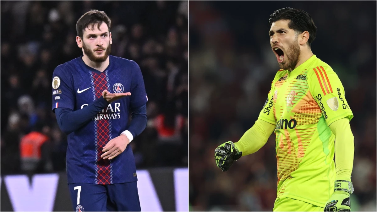 Kvaratskhelia vs. Rossi, un duelo que promete. Foto: PSGFlamengo.