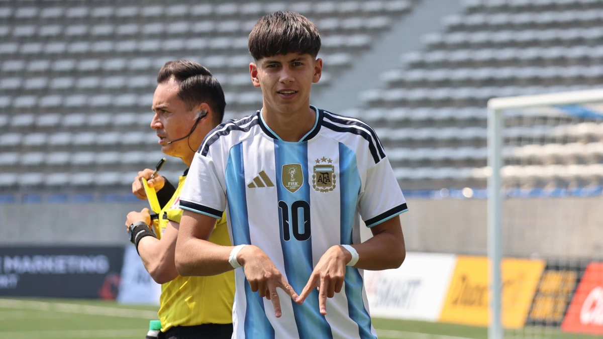 Giovanni Baroni, juvenil de Talleres de Córdoba. Foto: @Cruzados