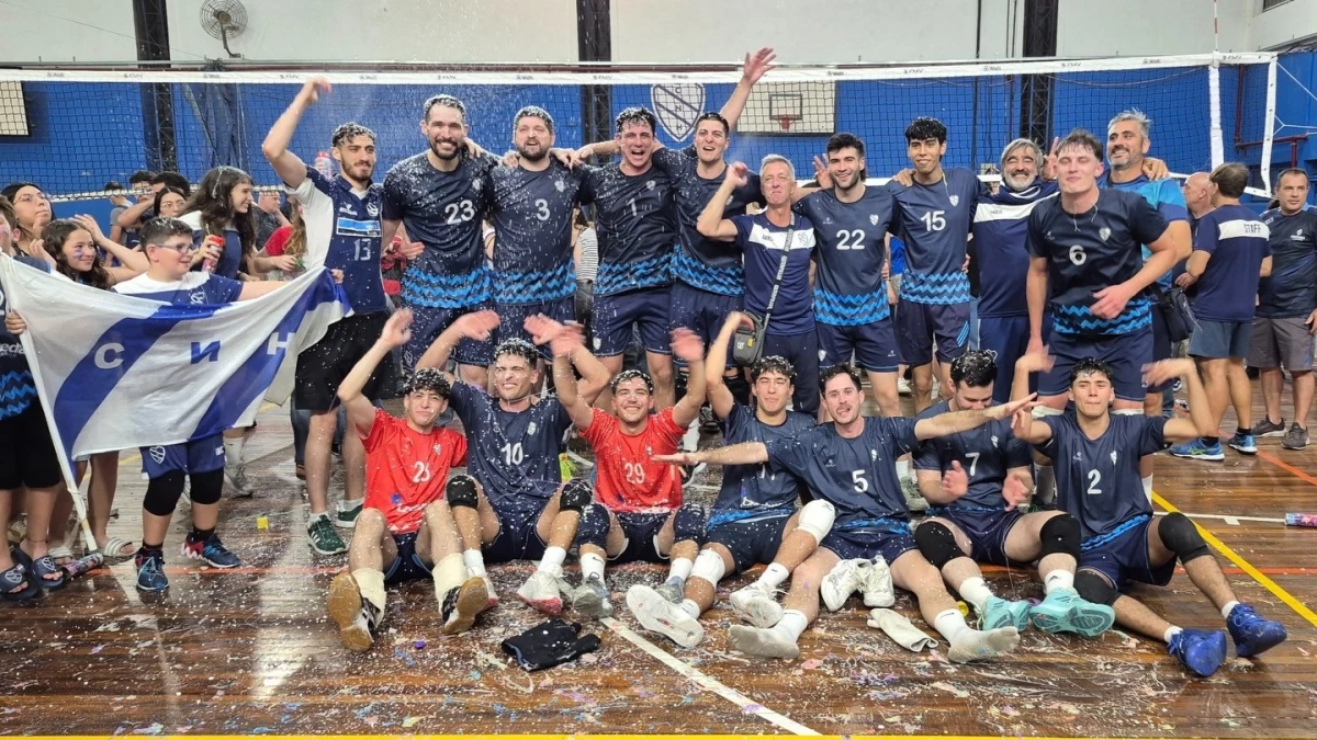 Náutico Hacoaj venció a Gimnasia de La Plata en la final y ascendió a la División de Honor en Vóley. Foto: prensa Federación Metropolitana de Vóleibol
