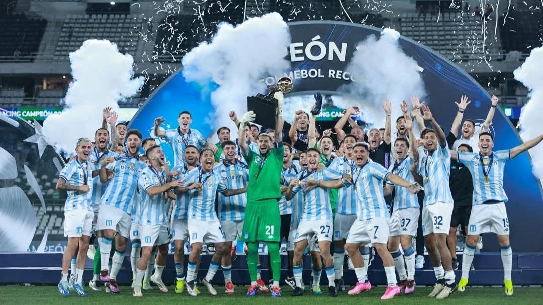 Racing fue campeón de la Recopa Sudamericana en febrero | Foto: Racing Club