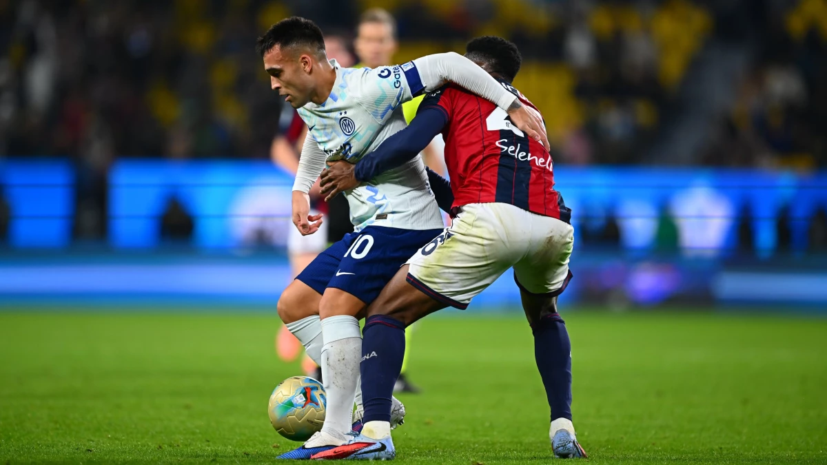 Lautaro Martínez, con su Inter, se despidió en semifinales de la Supercopa Italiana | FotoX@Inter