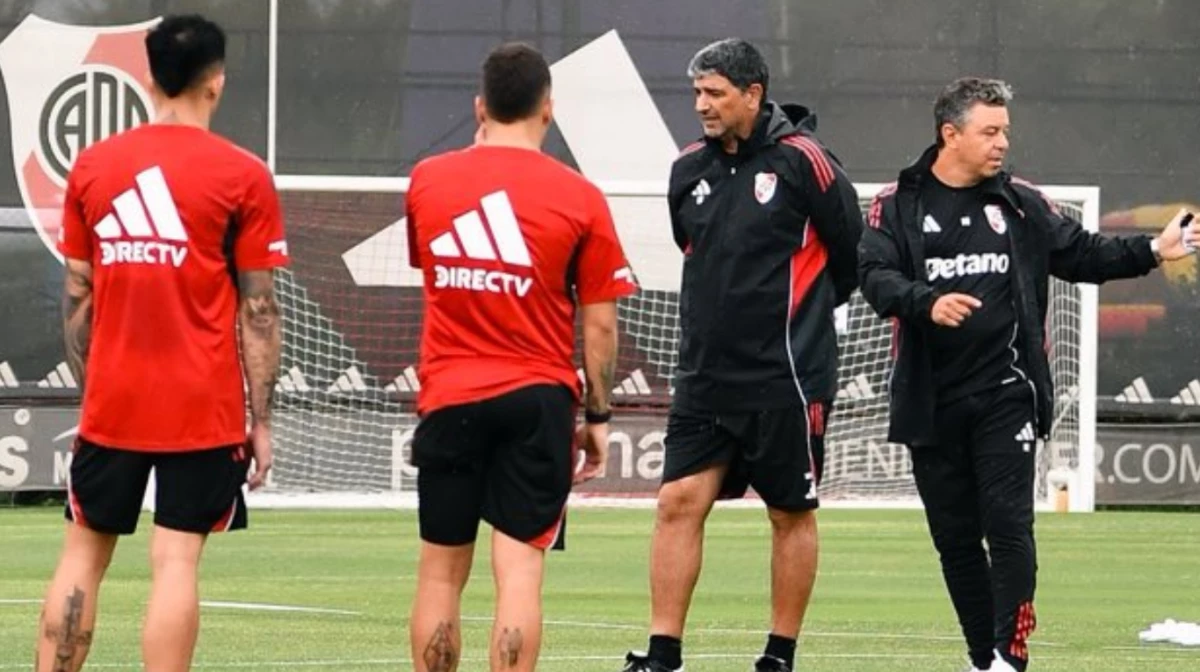 Foto: &nbsp;]Prensa River. Gallardo quiere que antes de fin de año se sume un lateral y un volante y espera por dos jugadores ofenisivos &nbsp;
