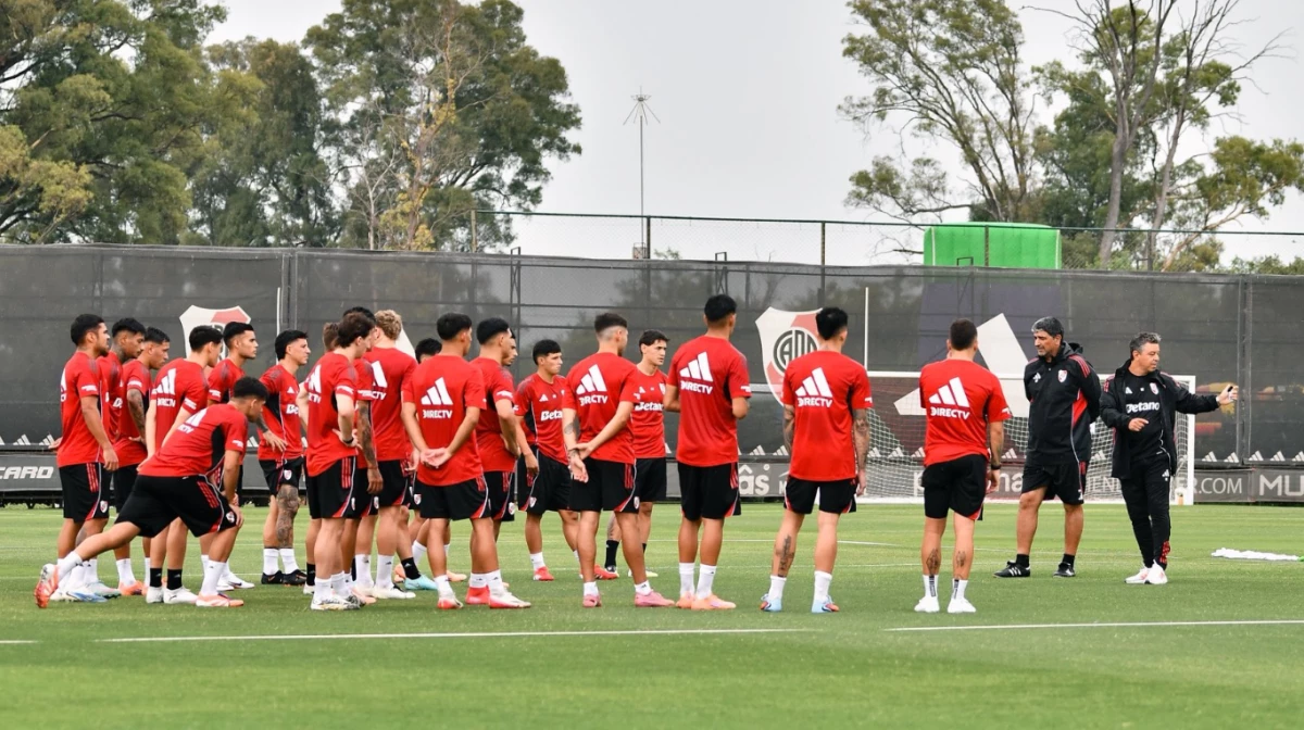 Foto: &nbsp;Prensa River. &nbsp;El equipo volvió a tener una jornada de trabajo en el predio de Ezeiza donde cvontinúa la pretemporada&nbsp;