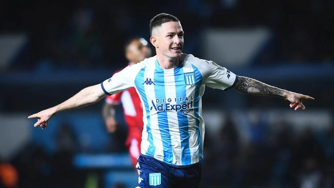 El festejo en Racing. Foto: Instagram Aníbal Moreno.