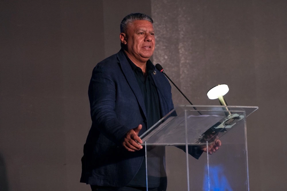 Foto:Prensa AFA. El presidente de AFA, Claudio Tapia, estuvo presente en el sorteo de la Primera Nacional