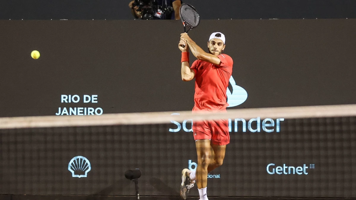 Cerúndolo perdió con el alemán Muller en cuartos de final. Foto: @RioOpenOficial