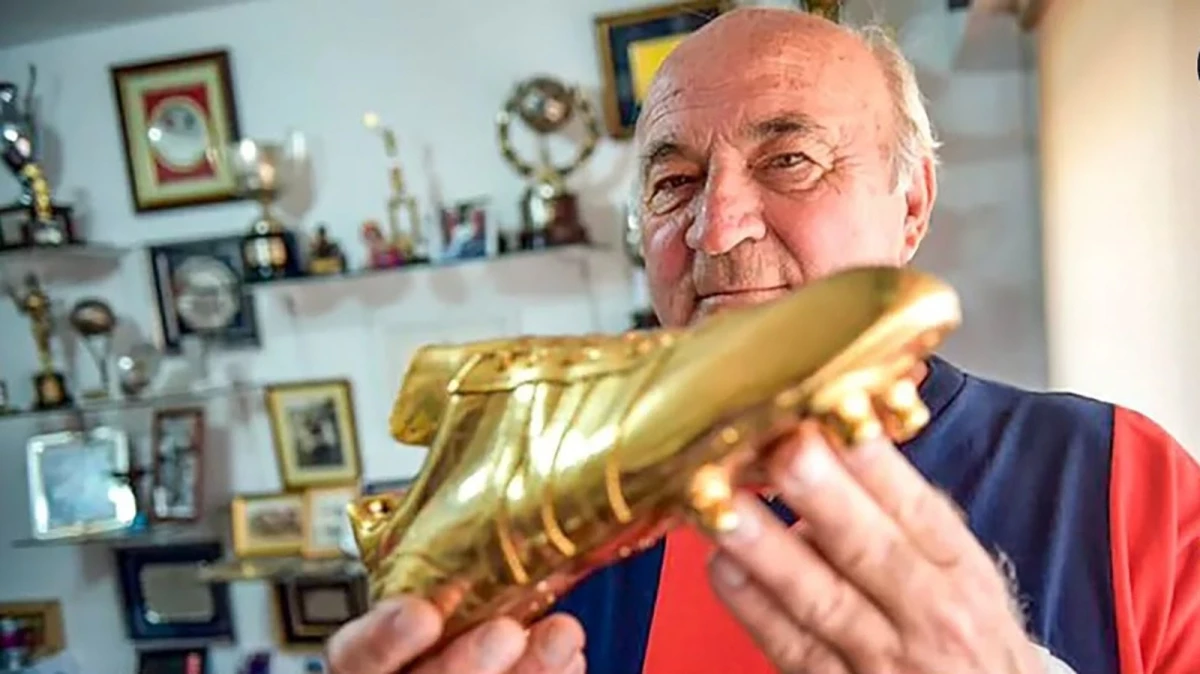 Foto:@SanLorenzo. El Gringo Scotta y un record que se mantiene vigente: 60 goles en la temporada 1975