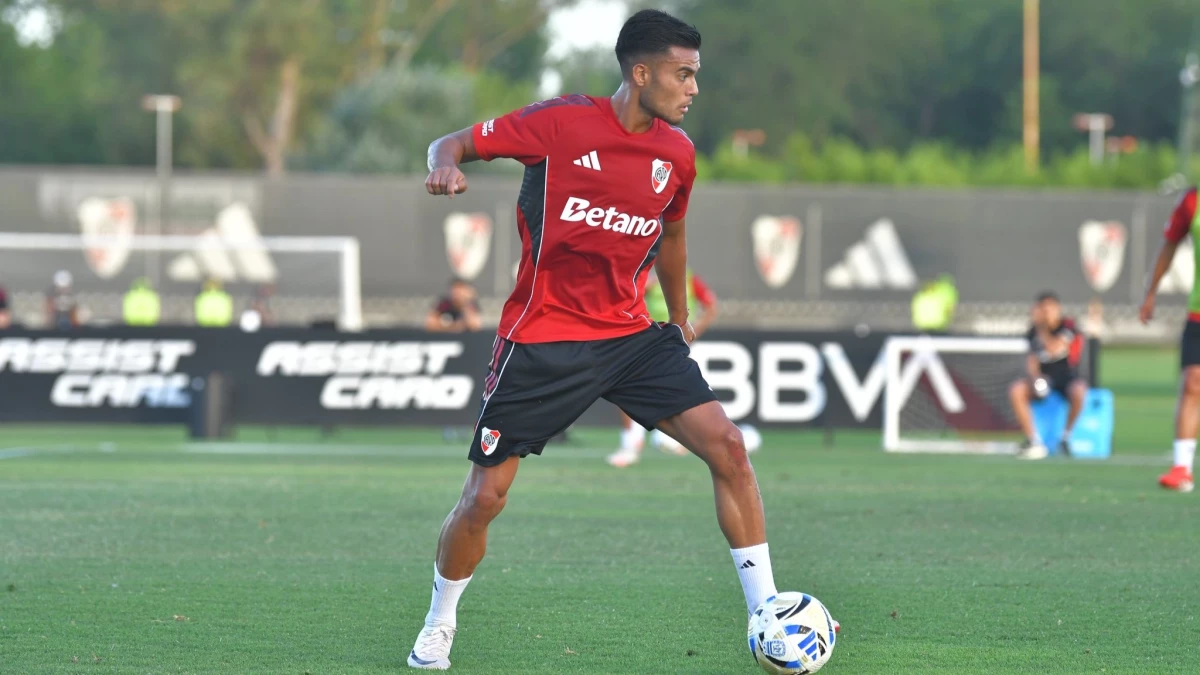 Foto: River Plate. Fausto Vera fue le primer adelantado de los refuerzos y lleva dos semanas con el equipo.&nbsp;