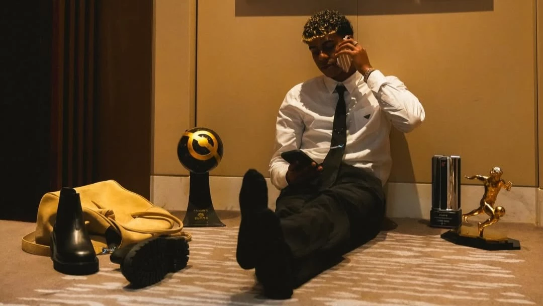 Foto de la cuenta de Instagram de Lamine Yamal.