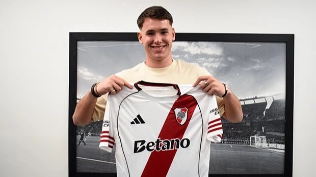Foto: River Plate. Franco Jaroszewicz el arquero de la reserva que se sumó a primera y tiene contrato&nbsp;