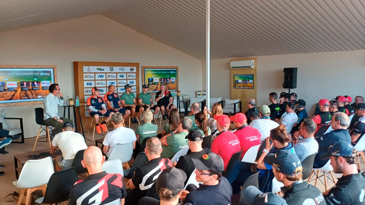 El Desafío Ruta 40 fue presentado en el mismísimo Rally Dakar en el vivac de YAnbu | Foto: Prensa Desafío Ruta 49